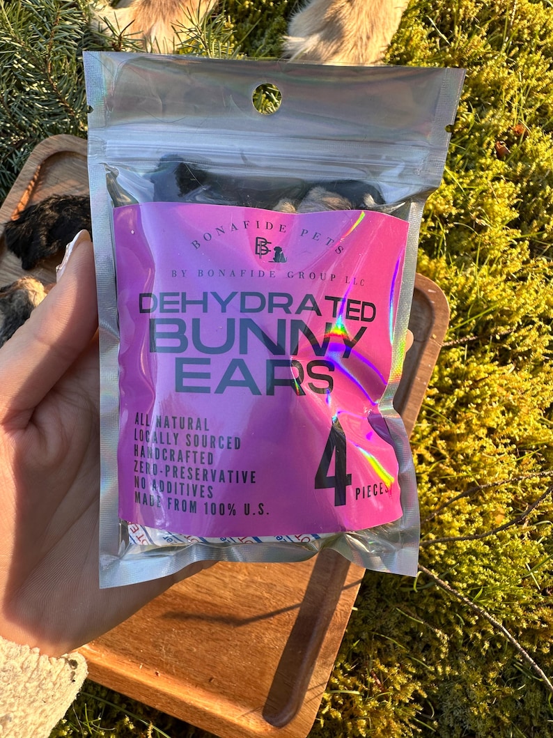 Dehydrated Bunny Ears — original Bonafide Pets Etsy photograph 1