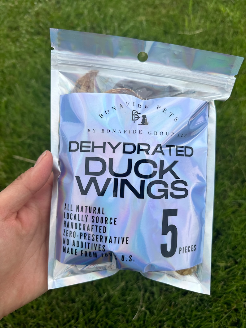 Dehydrated Duck Wings — original Bonafide Pets Etsy photograph 1