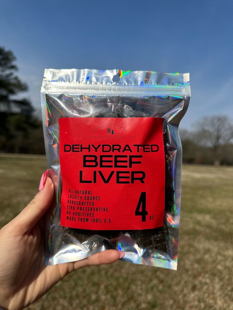 Dehydrated Beef Liver — original Bonafide Pets Etsy photograph 1